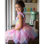 Rainbow Fairy Dress with Wings - Size 5-6 - Best for 5 year olds - US 4551