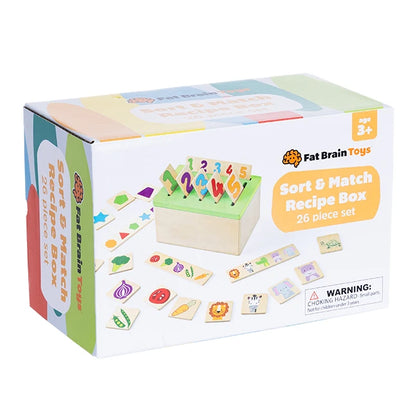 Sort &amp; Match Recipe Box - Best Early Learning Toys for Ages 3 to 6 - US 0745