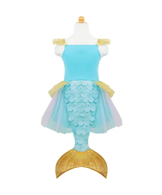 Mermalicious Dress with Tail - Size 5-6 - Best for Ages 3 to 6 - US 7123
