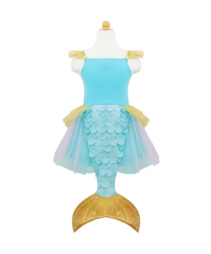 Mermalicious Dress with Tail - Size 5-6 - Best for Ages 3 to 6 - US 7123