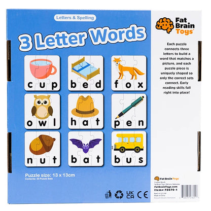 3 Letter Words - Best Early Learning Toys for Ages 3 to 6 - US 8050