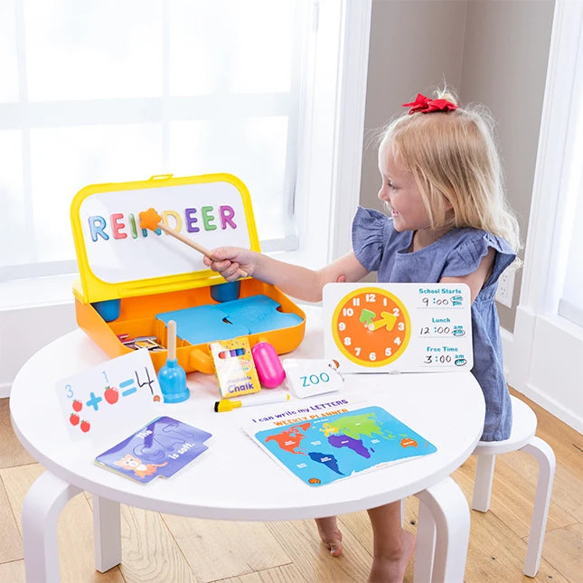Pretendables School Desk - Best Early Learning Toys for Ages 3 to 6 - US 7835