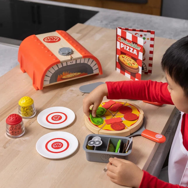 Pretendables Backyard Pizza Oven Set - Best for Ages 3 to 5 - US 5946
