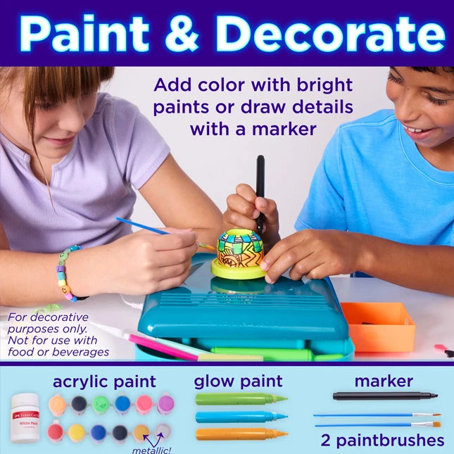 Neon Glow Pottery Studio - Best Arts &amp; Crafts for Ages 8 to 12 - US 4388