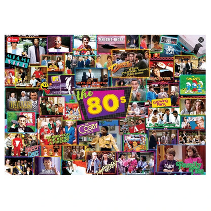 TV Time 80s Shows - 1000 pc Puzzle - - Fat Brain Toys - US 4787