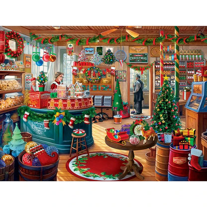 Mistletoe Market EZ Grip Large 300 pc Puzzle - - Fat Brain Toys - US 7969