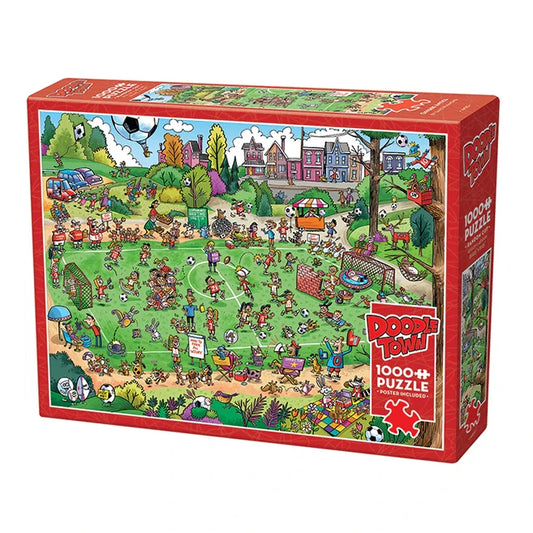 DoodleTown Offside Antics 1000 pc Puzzle - Best Puzzles for Babies - US 4755
