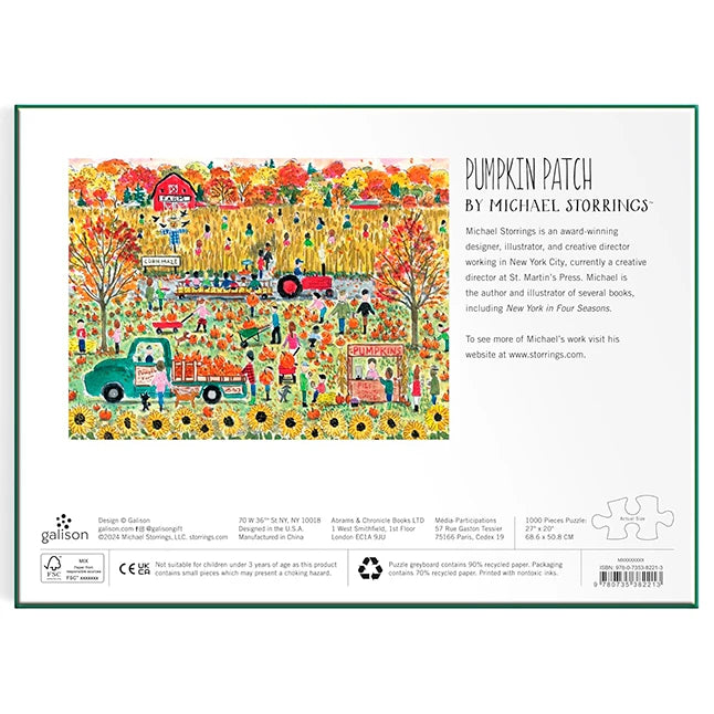 Michael Storrings Pumpkin Patch 1000 Piece Puzzle - US 9472