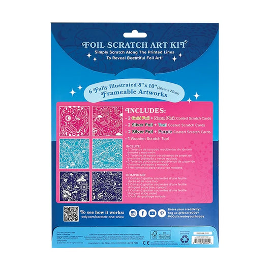 Scratch &amp; Shine Scratch Cards - Celestial Skies - US 8073