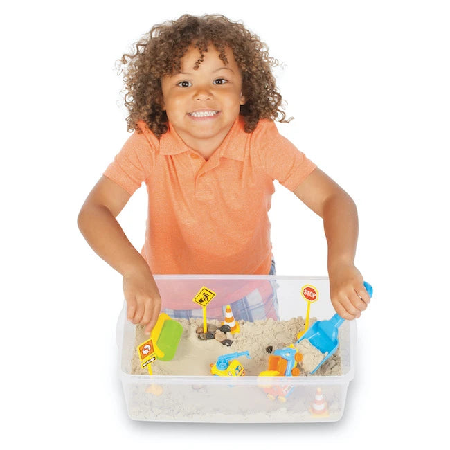 Sensory Bin Construction Zone - Best for 3 year olds - US 2029