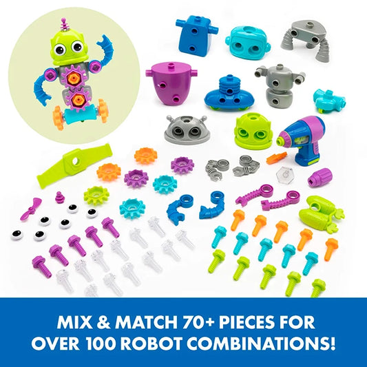 Design &amp; Drill Robot Workshop - Best for 3 year olds - US 1508