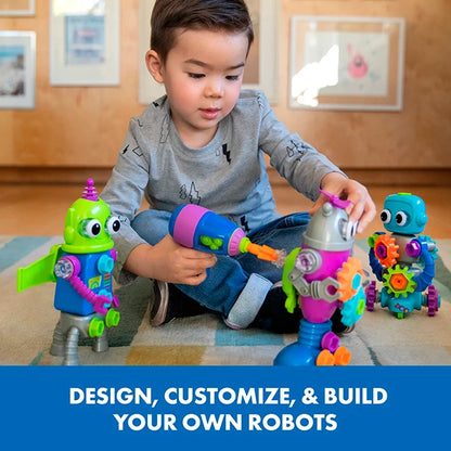 Design &amp; Drill Robot Workshop - Best for 3 year olds - US 1508