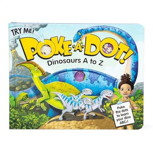Poke-A-Dot! Dinosaurs A to Z - Best Books for Babies - Fat Brain Toys - US 3062
