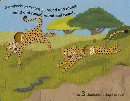 Poke-A-Dot Wheels on the Bus Wild Safari - Best Books for Ages 3 to 4 - US 1250