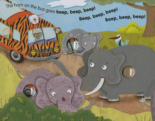 Poke-A-Dot Wheels on the Bus Wild Safari - Best Books for Ages 3 to 4 - US 1250