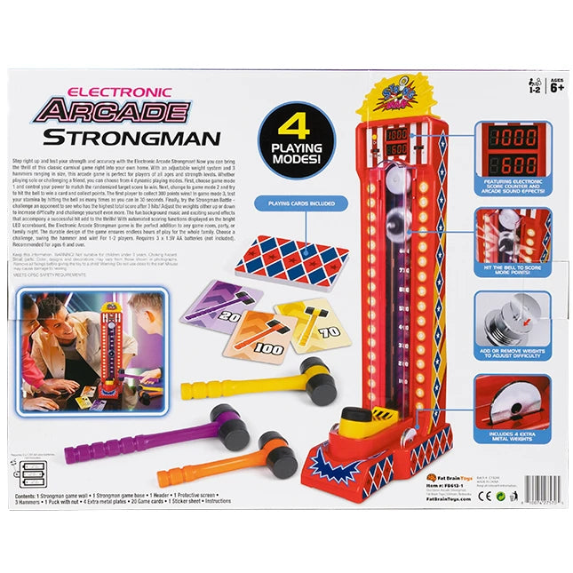 Electronic Arcade Strongman - Best Games for Ages 6 to 10 - US 9897