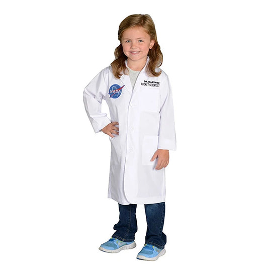 Personalized Jr. Rocket Scientist Lab Coat - Best for Ages 6 to 9 - US 5554