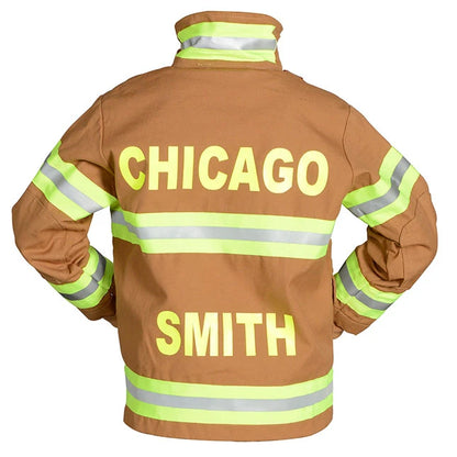 Personalized Jr. Firefighter Suit - Tan - Best for Ages 6 to 9 - US 3145