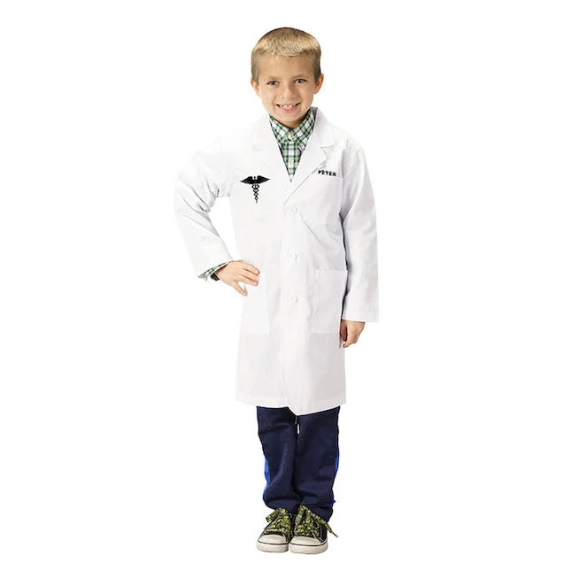Personalized Jr. Doctor Lab Coat - Best for Ages 6 to 9 - US 2859
