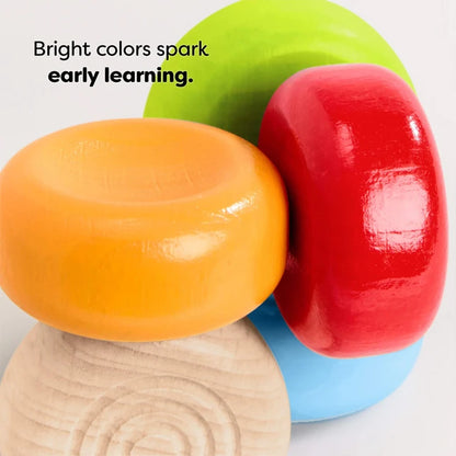 Color Drops Wooden Grasping and Teething Toy - Best for 1 year olds - US 4907