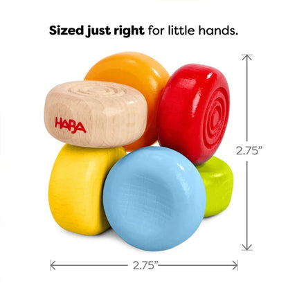 Color Drops Wooden Grasping and Teething Toy - Best for 1 year olds - US 4907