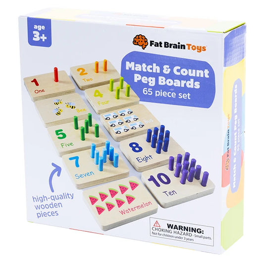 Match &amp; Count Peg Boards - Best Early Learning Toys for Ages 3 to 5 - US 6553
