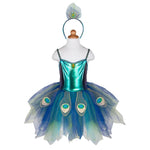 Pretty Peacock Dress &amp; Headband - Size 5-6 - Best for Ages 5 to 6 - US 8518