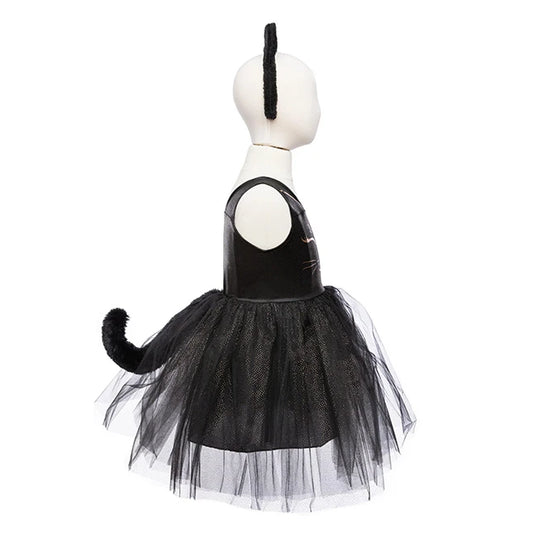 Black Cat Dress &amp; Headpiece - Size 5-6 - Best for Ages 5 to 6 - US 4206
