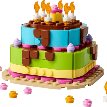 LEGO Birthday Party Cake - Best for Ages 7 to 12 - US 9080