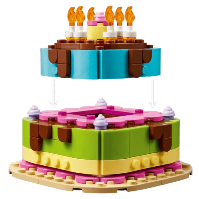 LEGO Birthday Party Cake - Best for Ages 7 to 12 - US 9080