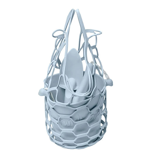 Scrunch Set Bucket Spade &amp; Beach Bag - - Fat Brain Toys - US 6639