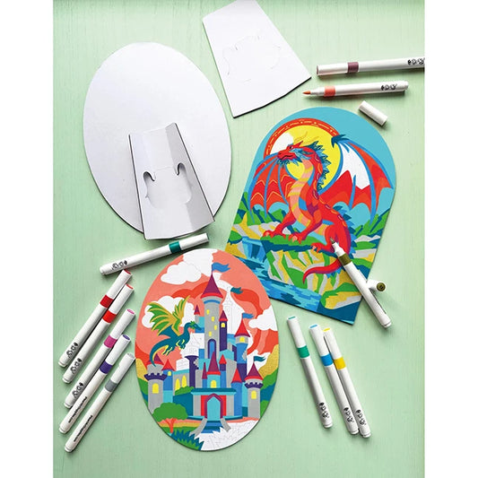 Marker By Number - Dragons - Best Arts &amp; Crafts for Ages 8 to 12 - US 2690
