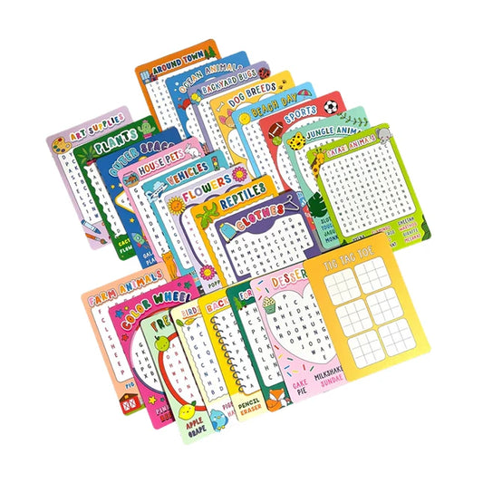 Word Search Activity Cards - Best Brainteasers for Ages 6 to 11 - US 4082