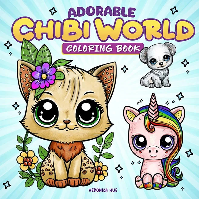 Adorable Chibi World Coloring Book - Best for Ages 6 to 10 - US 0329