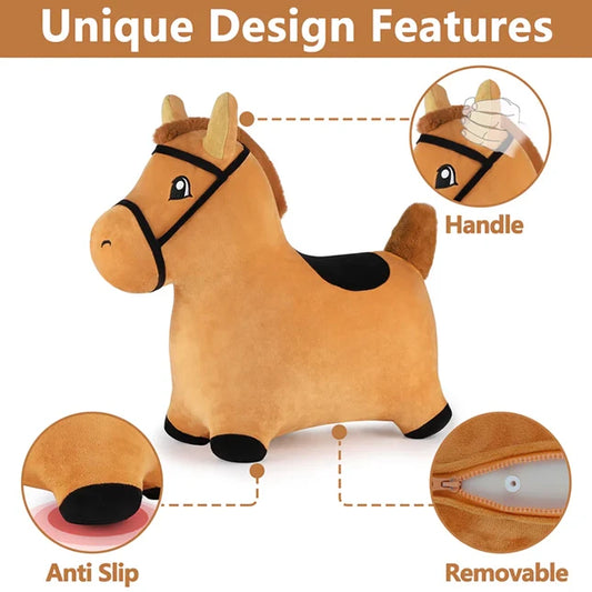 Bouncy Pals - Brown Horse - Best Active Play for Babies - US 6598