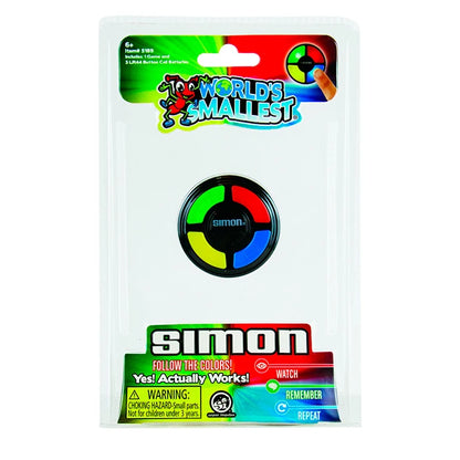 World's Smallest Simon - Best Brainteasers for Ages 6 to 10 - US 4396