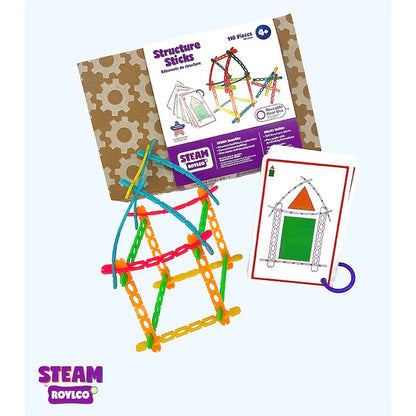 STEAM Structure Sticks - Best Building &amp; Construction for Ages 6 to 9 - US 2557