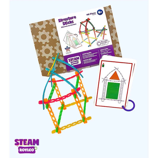 STEAM Structure Sticks - Best Building &amp; Construction for Ages 6 to 9 - US 2557