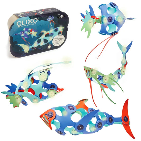 Clixo Ocean Creatures Pack - Best for Ages 6 to 11 - US 8316