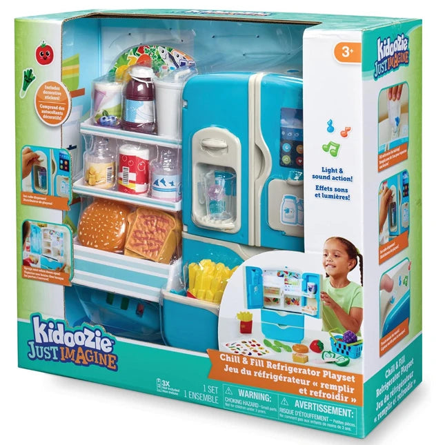 Kidoozie - Chill &amp; Fill Refrigerator Playset - Best for Ages 3 to 8 - US 6030