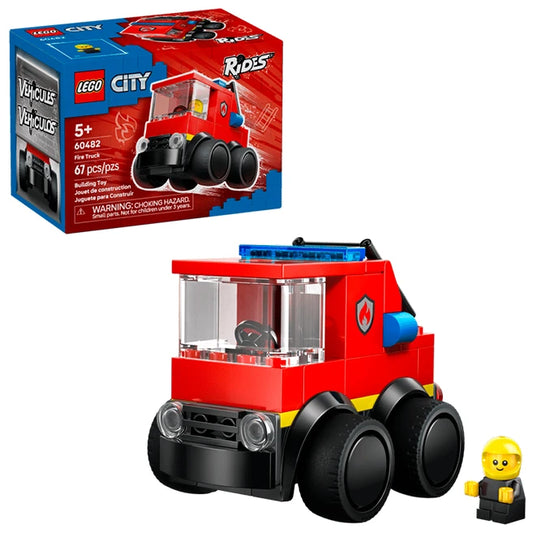LEGO City Brick Rides - Fire Truck - Best for Ages 5 to 10 - US 8008