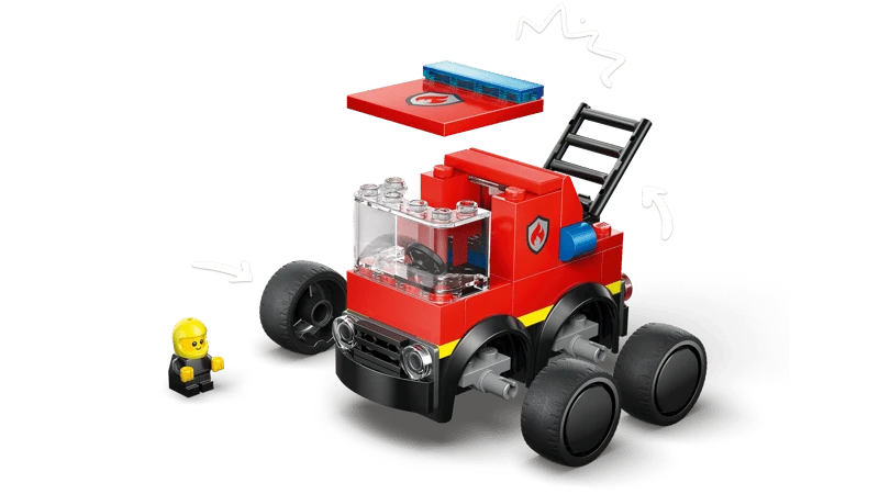 LEGO City Brick Rides - Fire Truck - Best for Ages 5 to 10 - US 8008