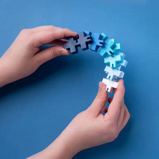 Plus-Plus HEXEL - Waterfall - Best Office &amp; Desk Toys for Ages 3 to 12 - US 5910