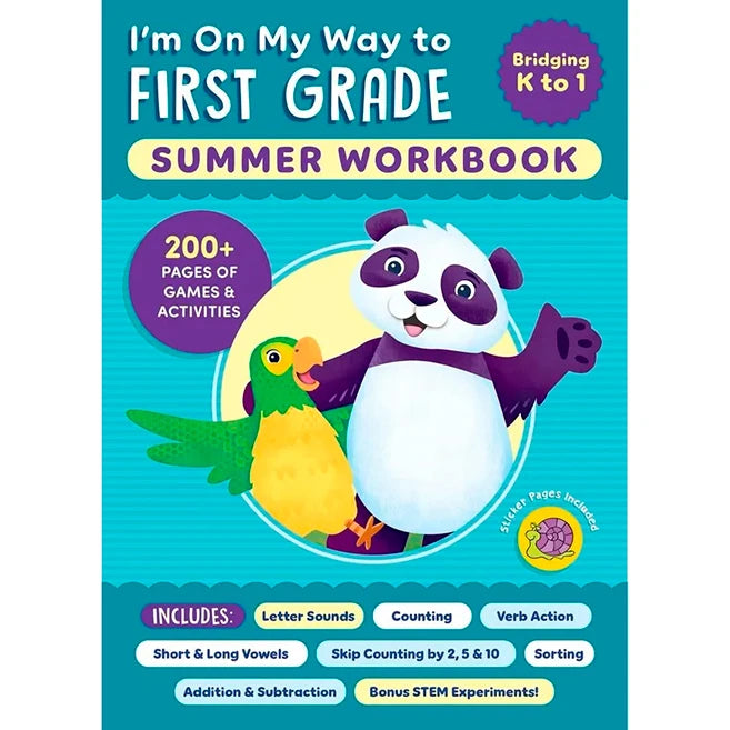I'm On My Way to First Grade Summer Workbook - Best for Ages 5 to 7 - US 1398