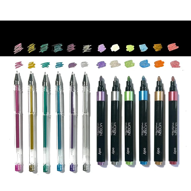 Modern Metallics Deluxe DIY Sketchbook Kit - Best for Ages 8 to 12 - US 7202
