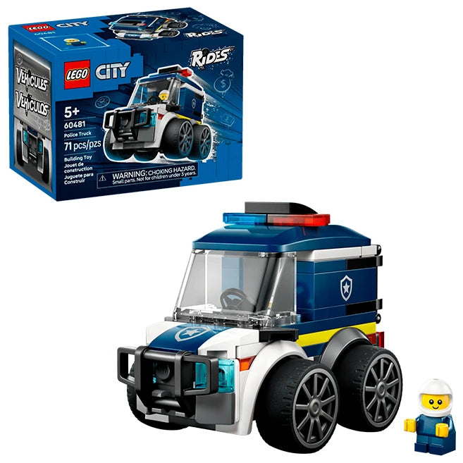 LEGO City Brick Rides - Police Truck - Best for Ages 5 to 8 - US 9975