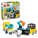 LEGO DUPLO Town - 3 in 1 Construction Vehicles - Best for Ages 2 to 5 - US 2450