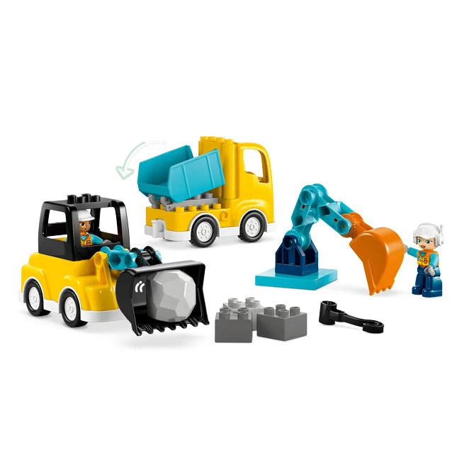 LEGO DUPLO Town - 3 in 1 Construction Vehicles - Best for Ages 2 to 5 - US 2450