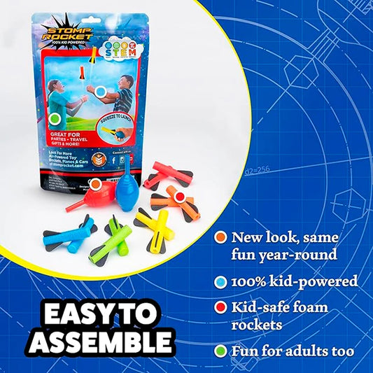 Stomp Rocket® Dueling Squeeze Rockets - Best for Ages 4 to 8 - US 1395