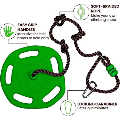Swurfer Tree Ring Disc Swing - Best Active Play for Ages 4 to 10 - US 4887